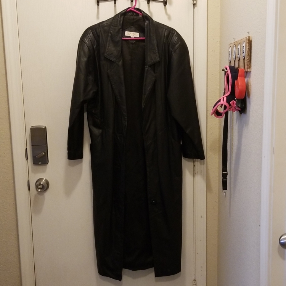 Leather Trench Coat